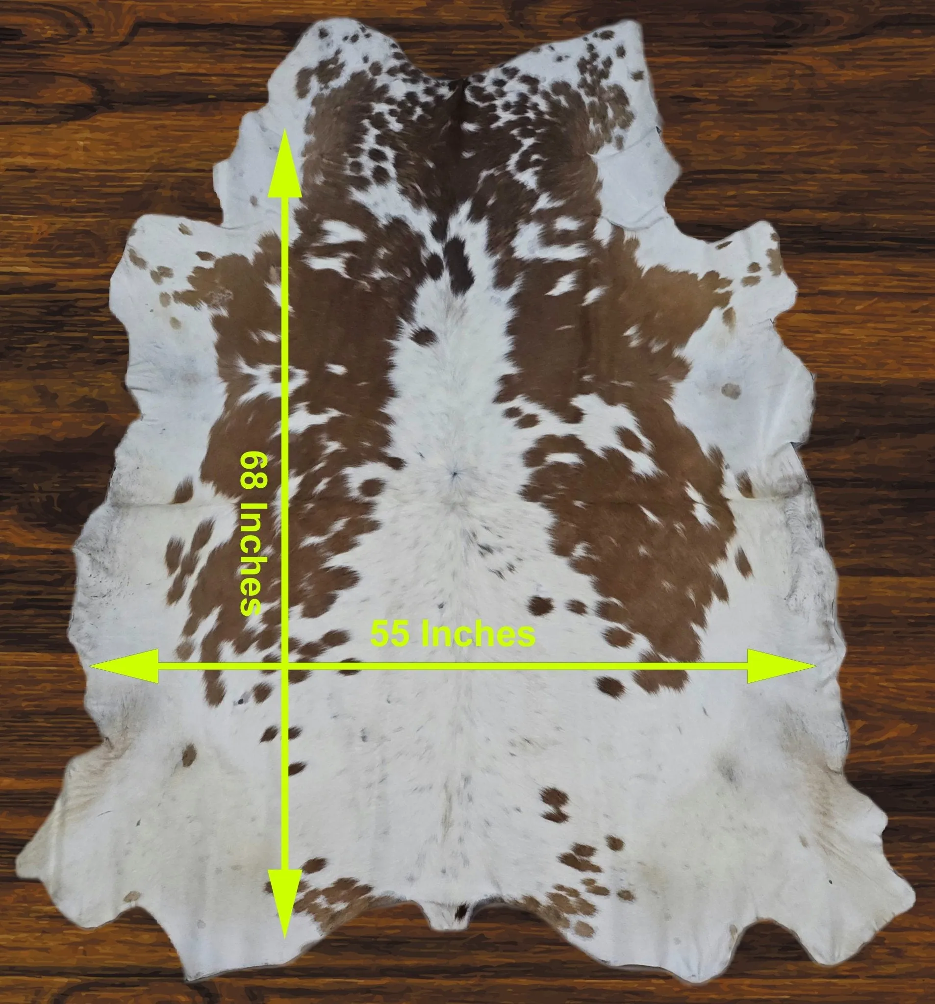 241-25 Cow Skin Hair on Hide 100% Pure Cow Hide Large Decorative/Carpet/Rug/Wall Leather