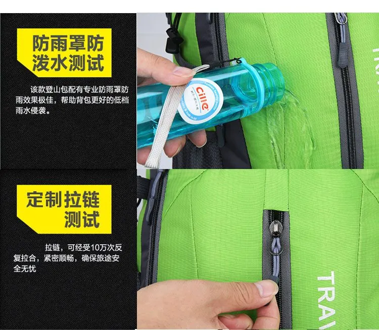 40L Waterproof Backpack Travel Outdoor Bags USB Charge Anti Theft Sports Bag