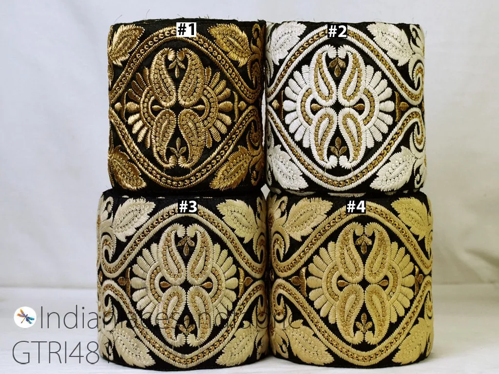 9 Yard Indian Decorative 15cm  Dresses Laces Embroidery Gown Border Fabric Trim DIY Crafting Saree Ribbon Sewing Dress Purse Home Décor Tape