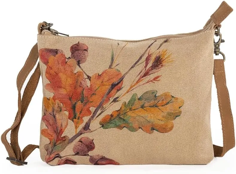 Acorns - Wristlet Wallets for Women, Crossbody Sling Bags for Women, Cotton Canvas Purses, 100% Cotton Canvas