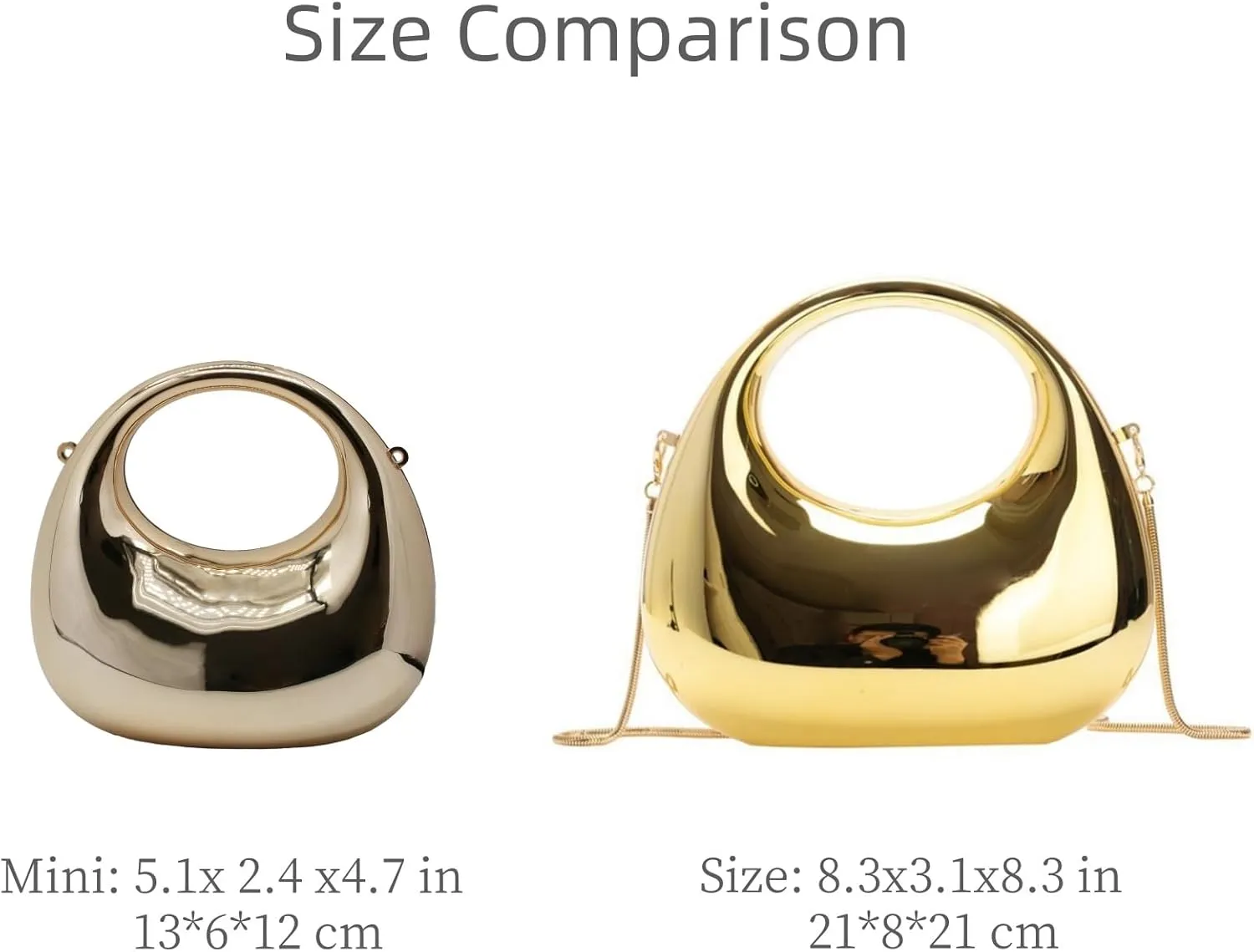 Acrylic Handbags for Women Cute Acrylic Clutch Small Unique Purse Trendy Metal Evening Bag for Party Cocktail