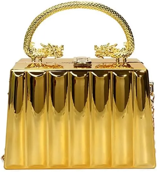 Acrylic Square Box Clutch Handbag, Sparkly Luxury Evening Bag For Party, Novelty Leisure Fashion Shoulder Crossbody Purse
