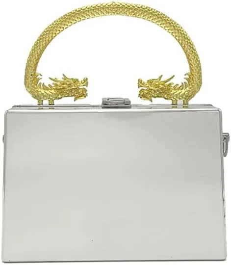 Acrylic Square Box Clutch Handbag, Sparkly Luxury Evening Bag For Party, Novelty Leisure Fashion Shoulder Crossbody Purse