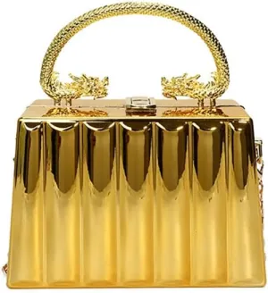 Acrylic Square Box Clutch Handbag, Sparkly Luxury Evening Bag For Party, Novelty Leisure Fashion Shoulder Crossbody Purse