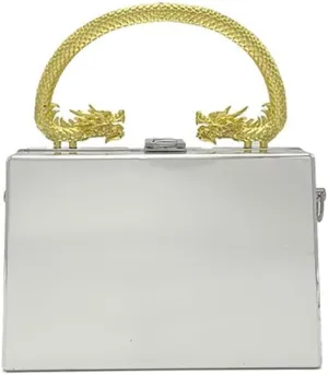 Acrylic Square Box Clutch Handbag, Sparkly Luxury Evening Bag For Party, Novelty Leisure Fashion Shoulder Crossbody Purse