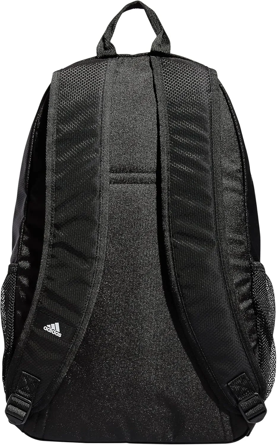 adidas Foundation Laptop, Book Bag with Sleeve, Large Durable Athletic Backpack for Men and Women, Black/White, One Size