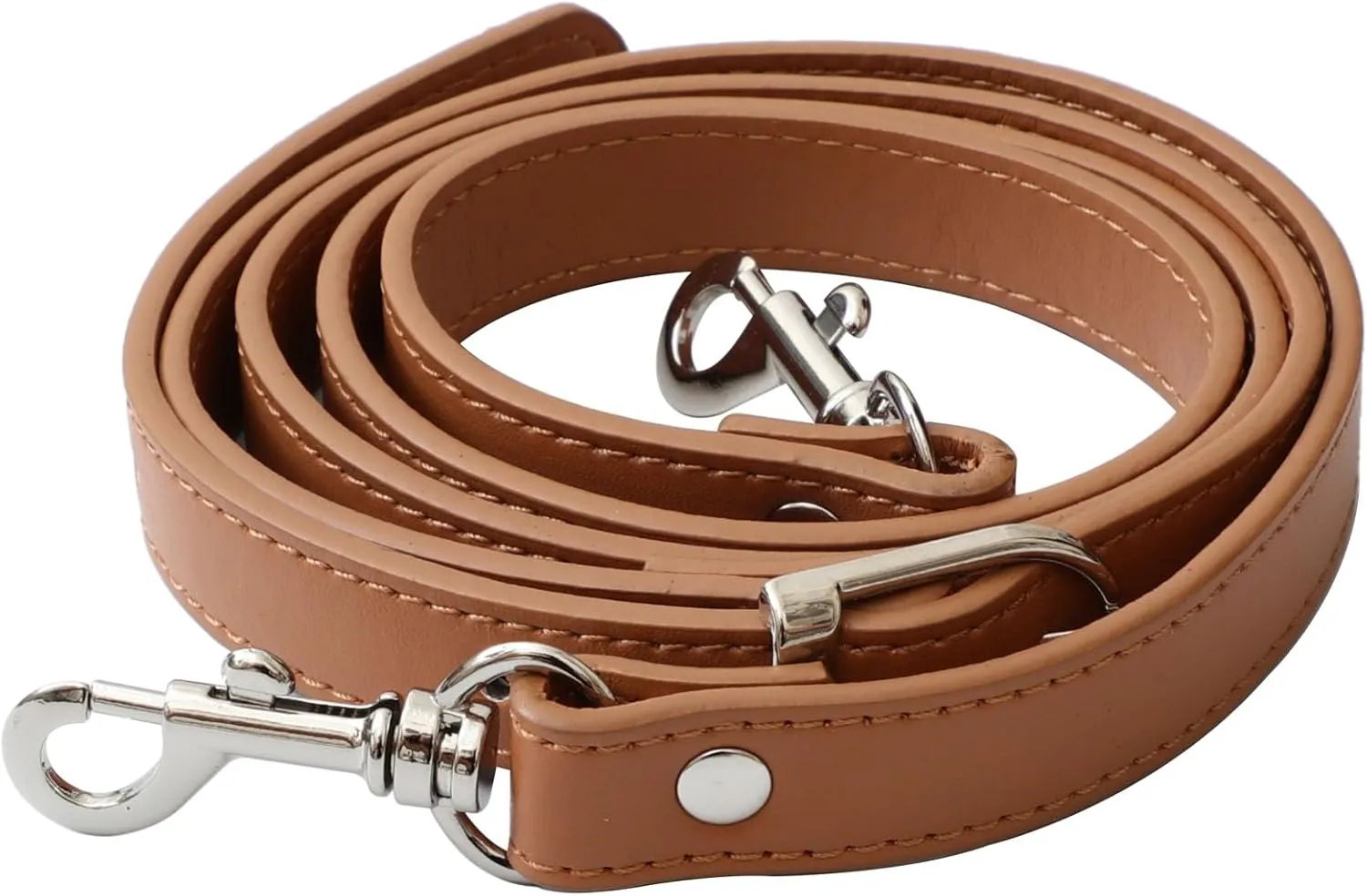Adjustable Purse Strap Replacement Leather Handbag Shoulder Strap Replacement with Metal Swivel Hooks
