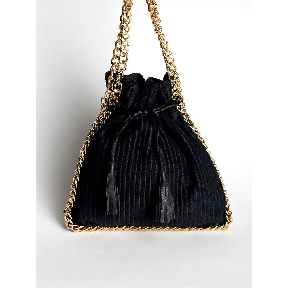 Adora By Ankita Siyah Chain Bag