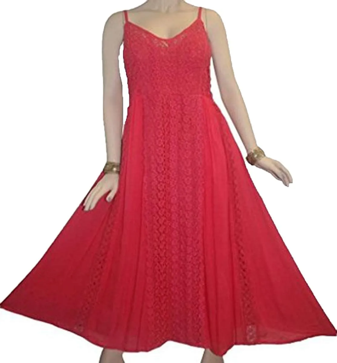 Agan Traders 2025 Spring Medieval Peasant Spaghetti Strap Formal Dresses - Sleeveless Vacation Long Maxi Women's Dress