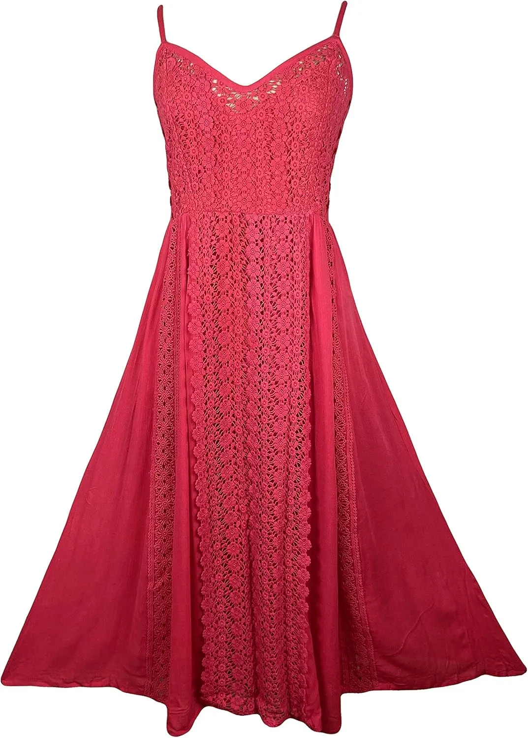 Agan Traders 2025 Spring Medieval Peasant Spaghetti Strap Formal Dresses - Sleeveless Vacation Long Maxi Women's Dress