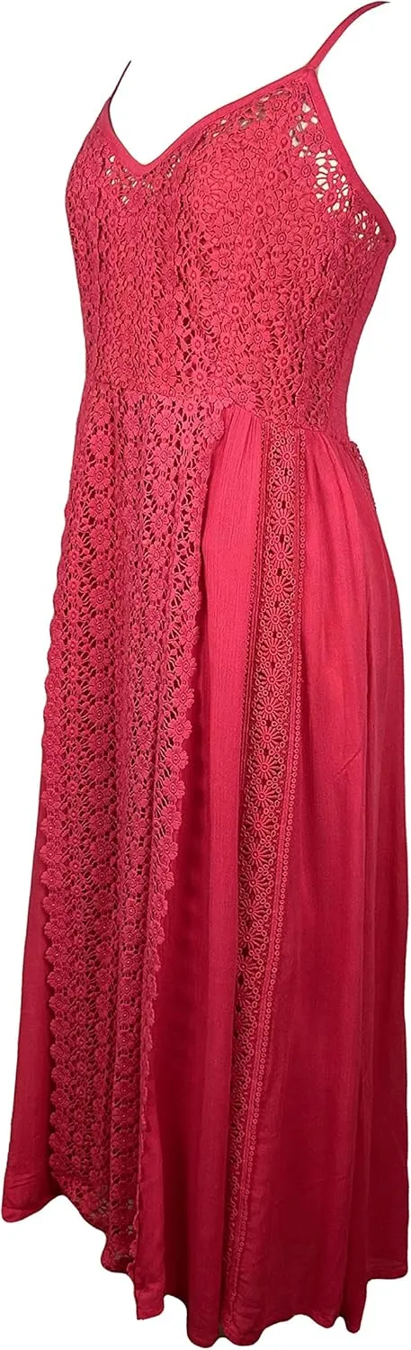Agan Traders 2025 Spring Medieval Peasant Spaghetti Strap Formal Dresses - Sleeveless Vacation Long Maxi Women's Dress