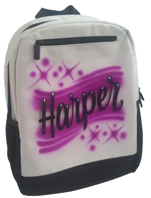 Airbrush Backpack Name Design 006