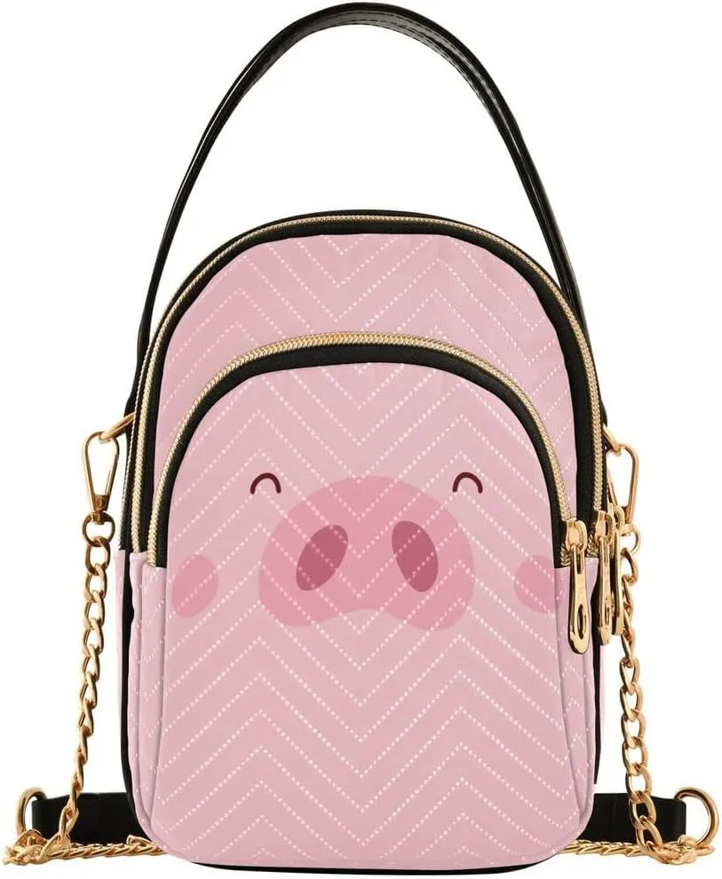 ALAZA Crossbody Bag Small Shoulder Handbags Leather Purse for Women