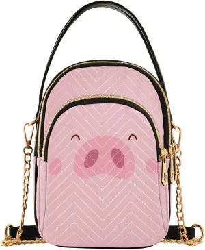 ALAZA Crossbody Bag Small Shoulder Handbags Leather Purse for Women
