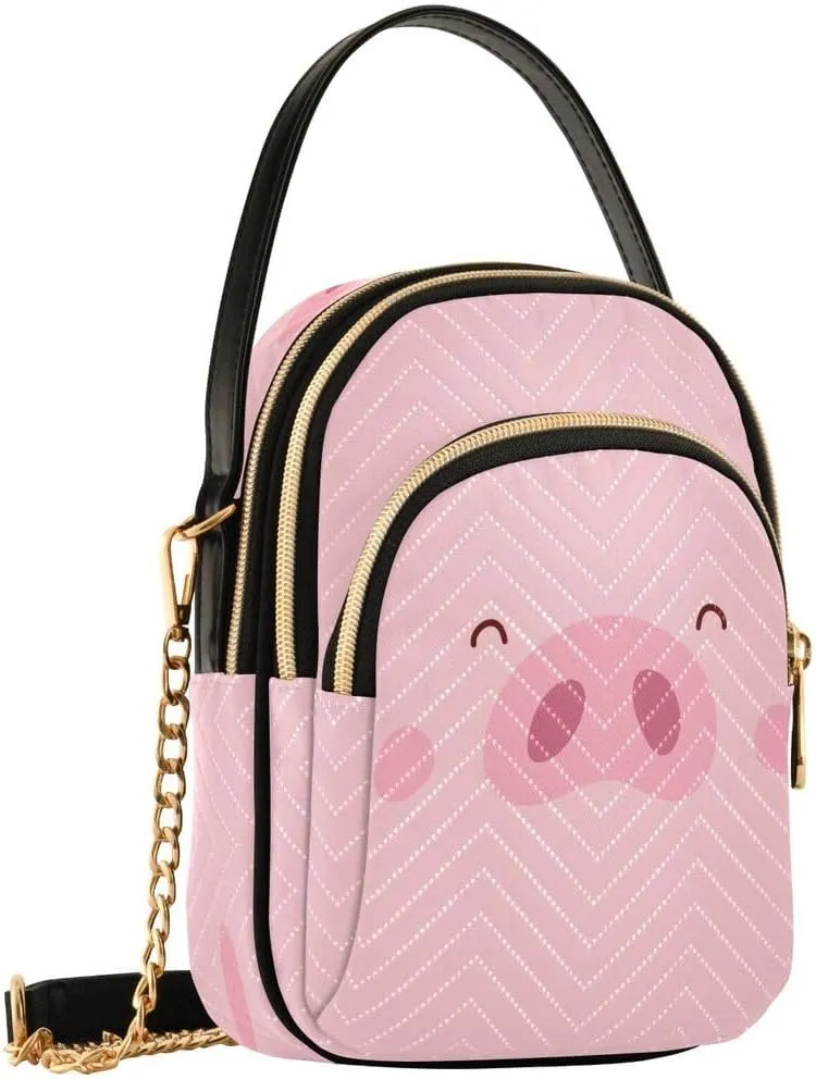 ALAZA Crossbody Bag Small Shoulder Handbags Leather Purse for Women
