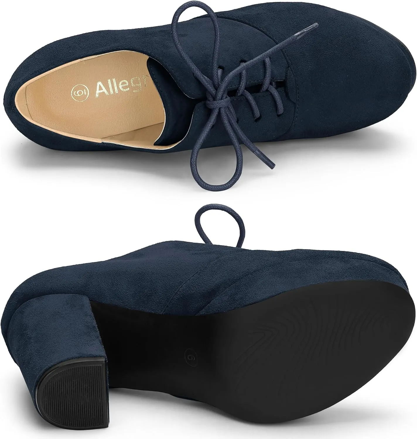 Allegra K Women's Platform Chunky Heel Lace Up Booties