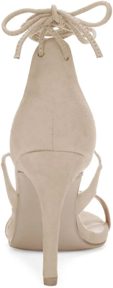 Allegra K Women's Stiletto Heel Lace-up Sandals