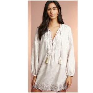 Anthropologie Floreat Striped Sleep Dress