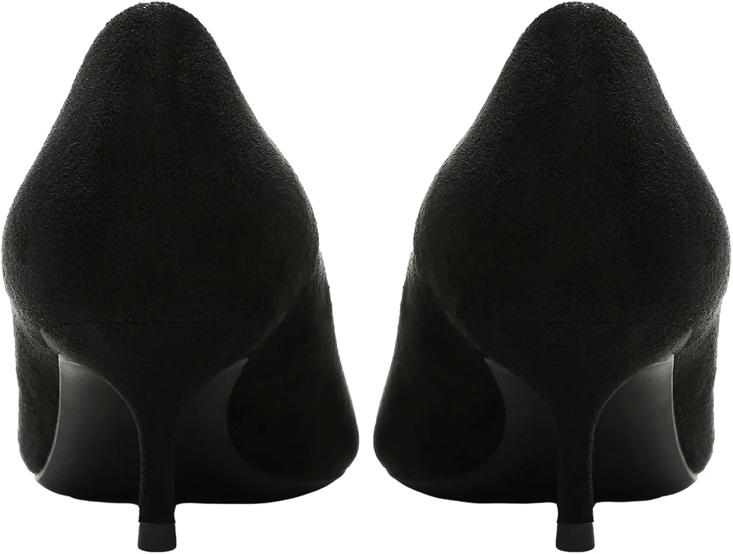 ANUFER Women's Velvet 5CM/8CM High Heels Elegant Pointed Toe Pumps Office Work Shoes