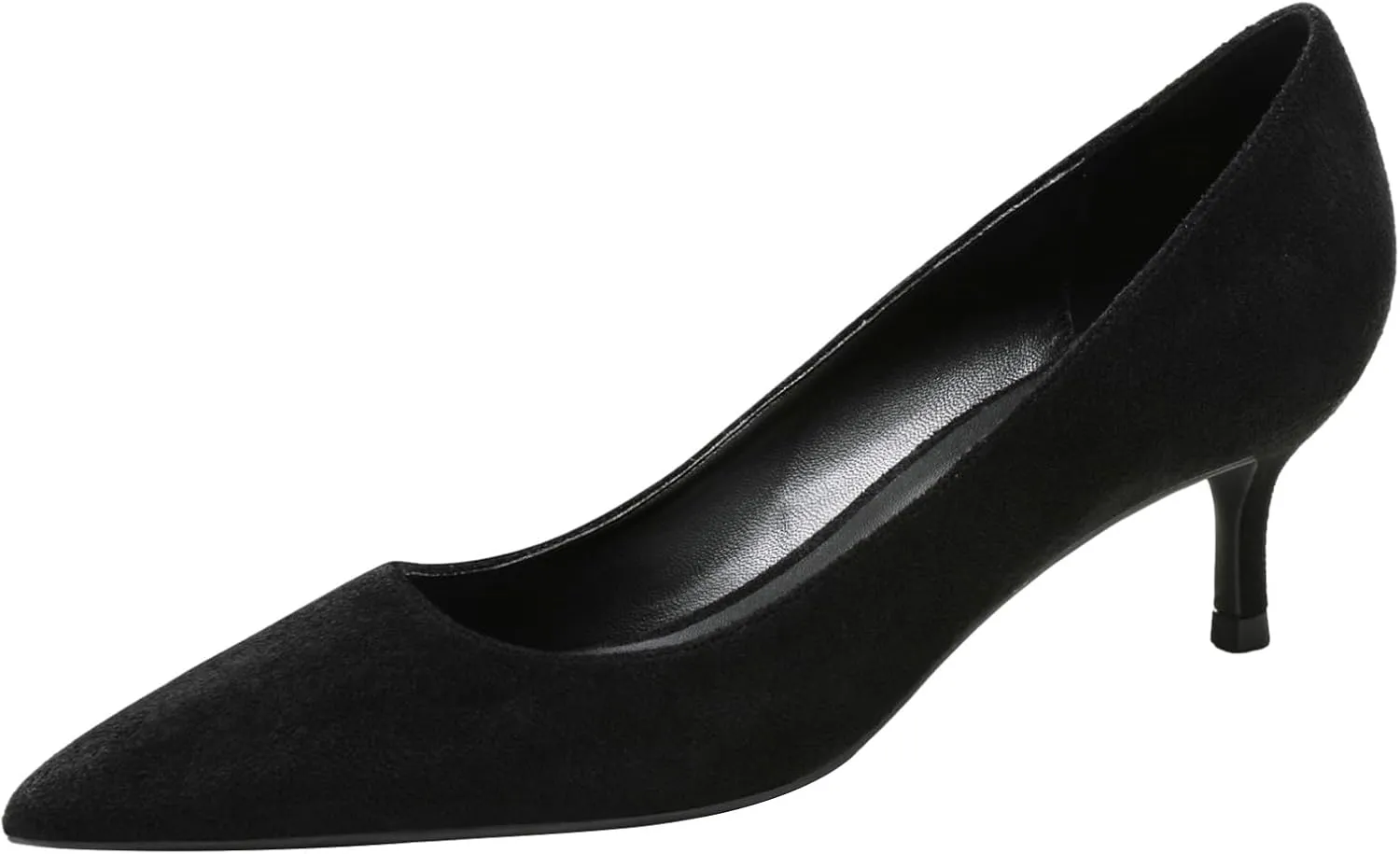 ANUFER Women's Velvet 5CM/8CM High Heels Elegant Pointed Toe Pumps Office Work Shoes