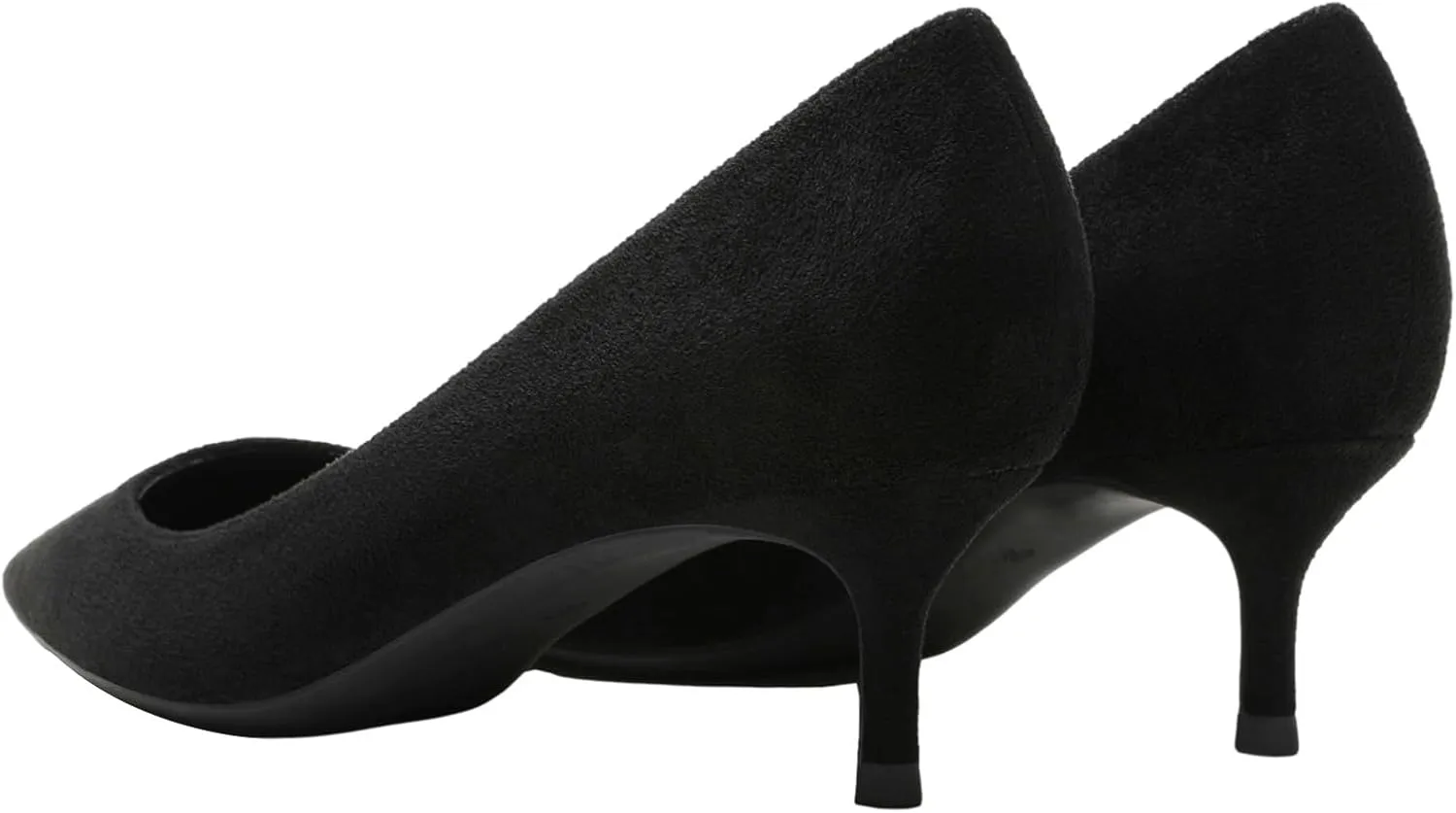 ANUFER Women's Velvet 5CM/8CM High Heels Elegant Pointed Toe Pumps Office Work Shoes