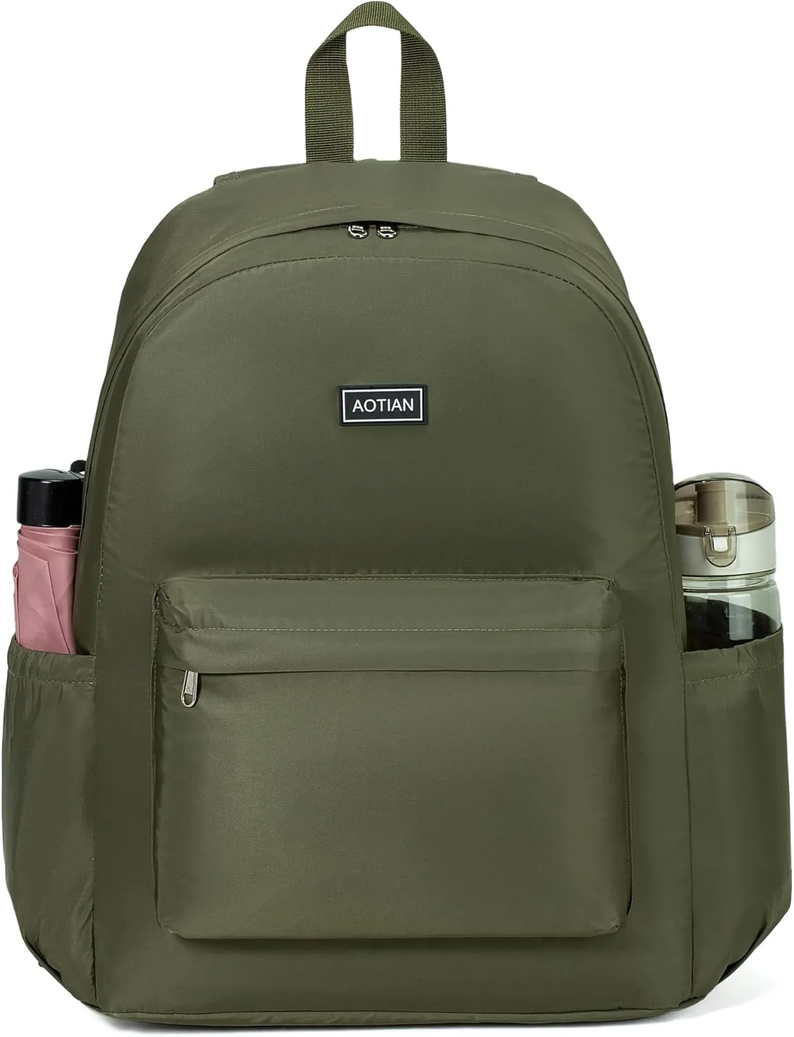 AOTIAN 17-Inch Water-Resistant Nylon Backpack, Durable Lightweight Bookbag, Daypack for College, Work, Travel & Hiking