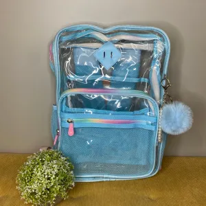 Backpack Blue Top selection Top-selling - Clear