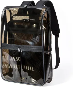 Backpack Clear Heavy Duty for Adults with See Through Laptop Bag Travel Back Pack for Men Women Black Transparent Backpacks Large