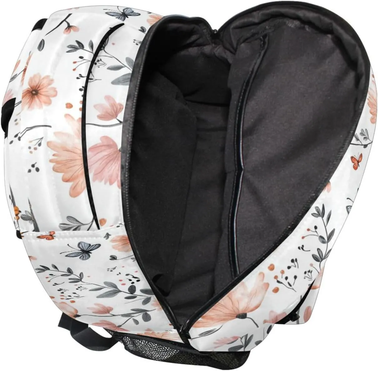 Backpacks for Teacher Nurse Waterproof School Bag with Chest Strap for Business Work College Travel Trip Cartoon Sweet Owl White