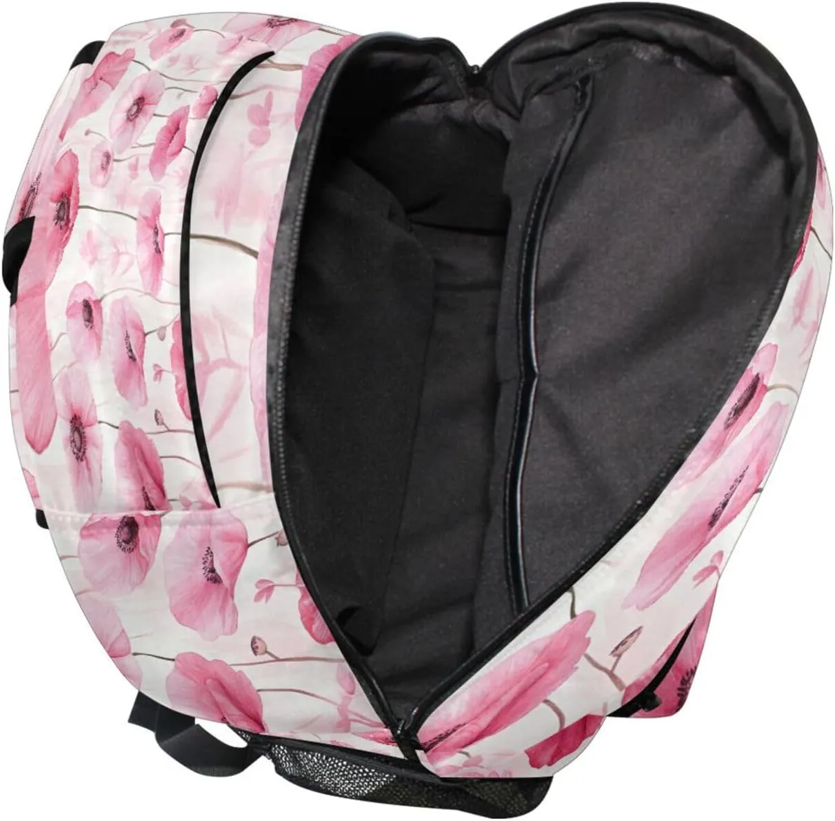 Backpacks for Teenager Waterproof College School Computer Bag with Chest Strap for Business Work College Travel Trip Poppy Flower