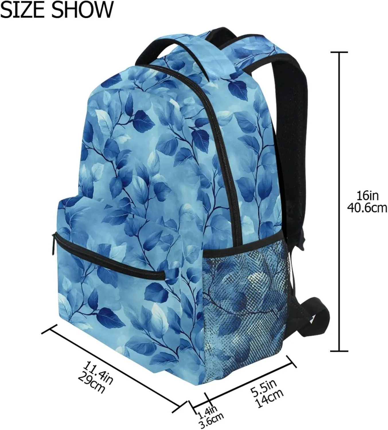Backpacks for Women Men Fashion Diaper Bag Backpack with Chest Strap Gift Men & Women Kudzu Personalized Style