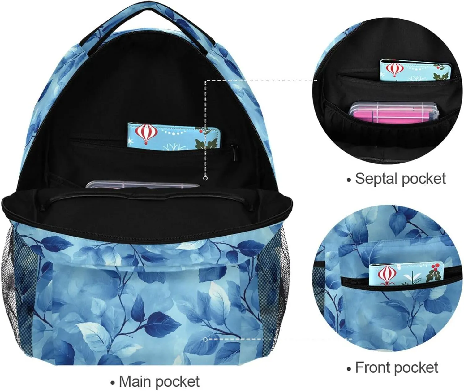 Backpacks for Women Men Fashion Diaper Bag Backpack with Chest Strap Gift Men & Women Kudzu Personalized Style
