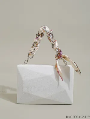 BagForLove - Multicolor Twilly Chain Handle Clutch: Elegant Evening Bag for Women, Wedding & Prom