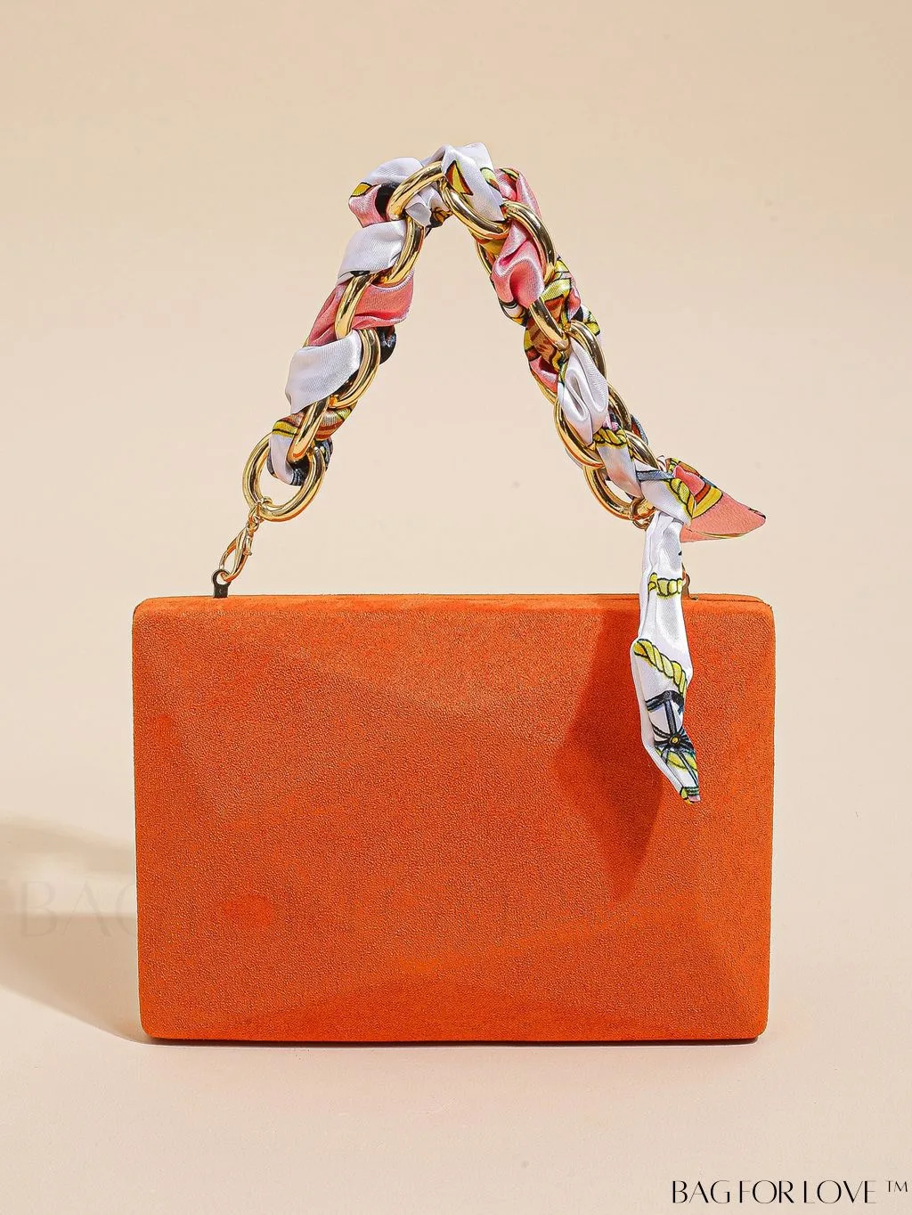 BagForLove - Multicolor Twilly Chain Handle Clutch: Elegant Evening Bag for Women, Wedding & Prom