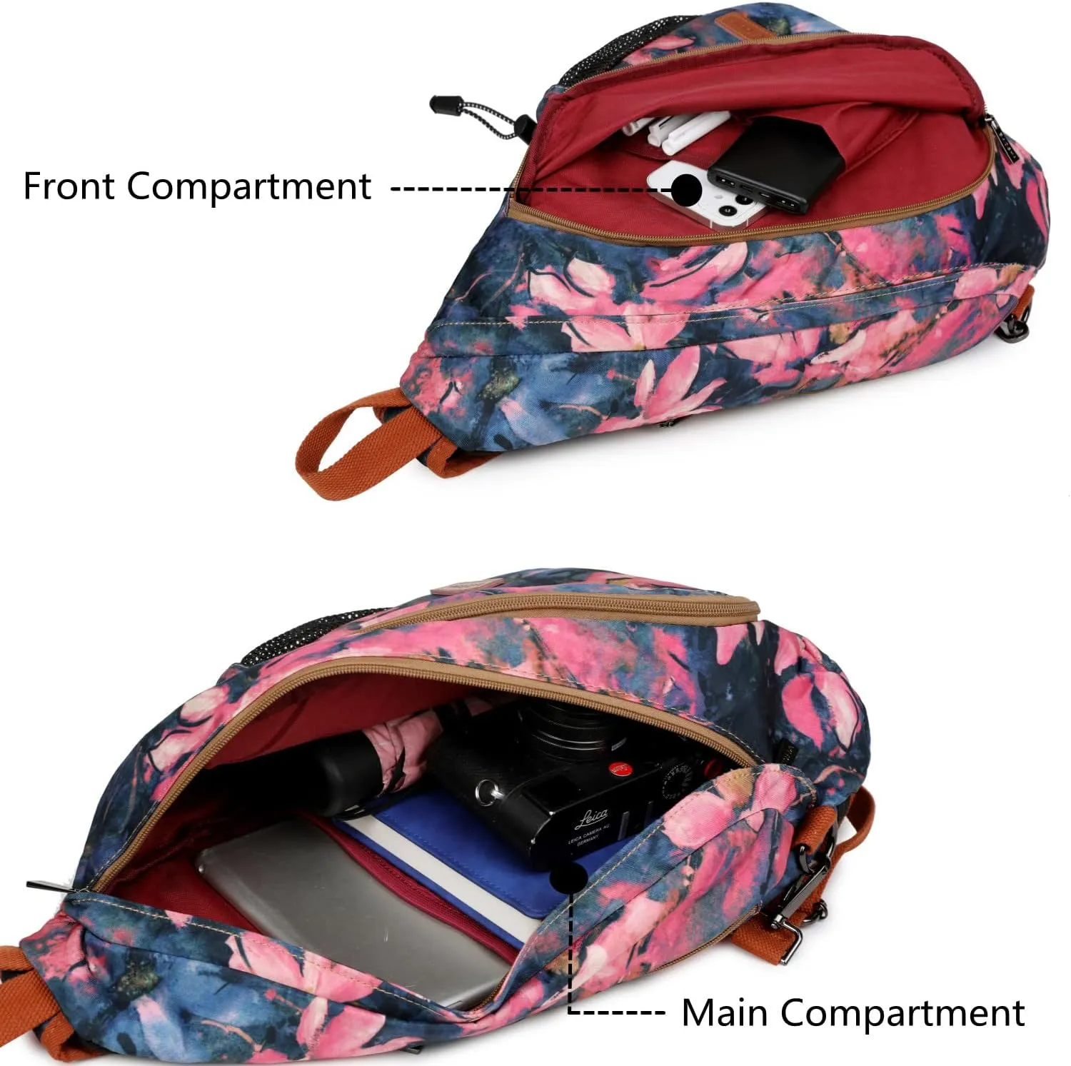 Baosha Sling backpack Crossbody Shoulder Chest Bag Travel Hiking Daypack for Women XB-04