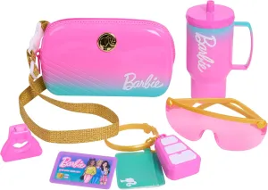 Barbie Trend Fashion Bag Set, 8-Pieces, Ombre Purse and Cup, Dress Up and Pretend Play, Kids Toys for Ages 3 Up by Just Play