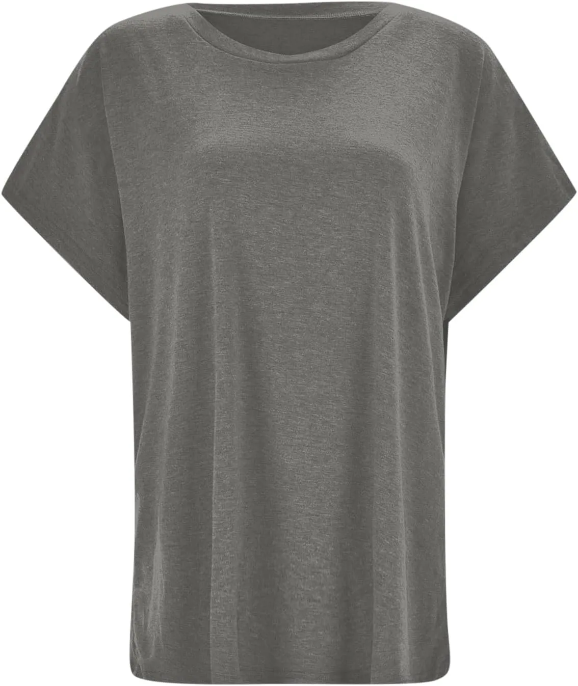 Basic T Shirts for Women Short Sleeve Casual Summer Tops Crewneck Dressy Tees Blouses Trendy Solid Loose Fit Tshirt
