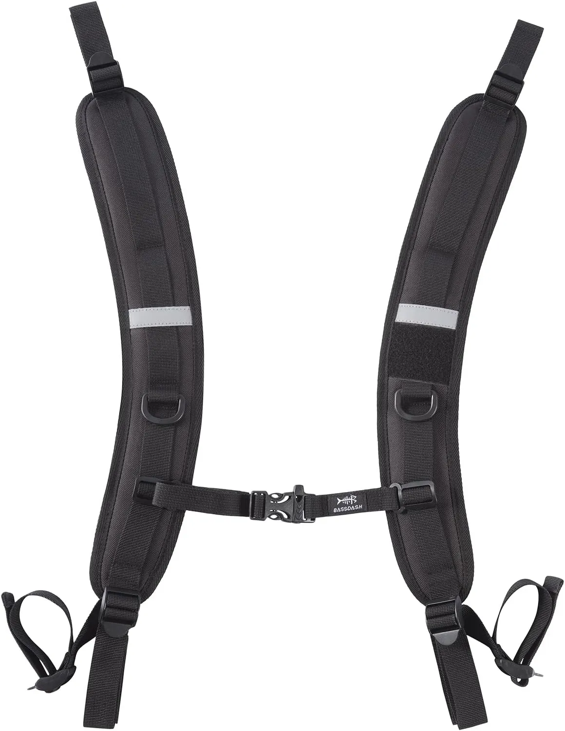 BASSDASH Backpack Straps Replacement Adjustable Padded Shoulder Straps for Backpack Dry Bag (Ladder Lock Buckles)