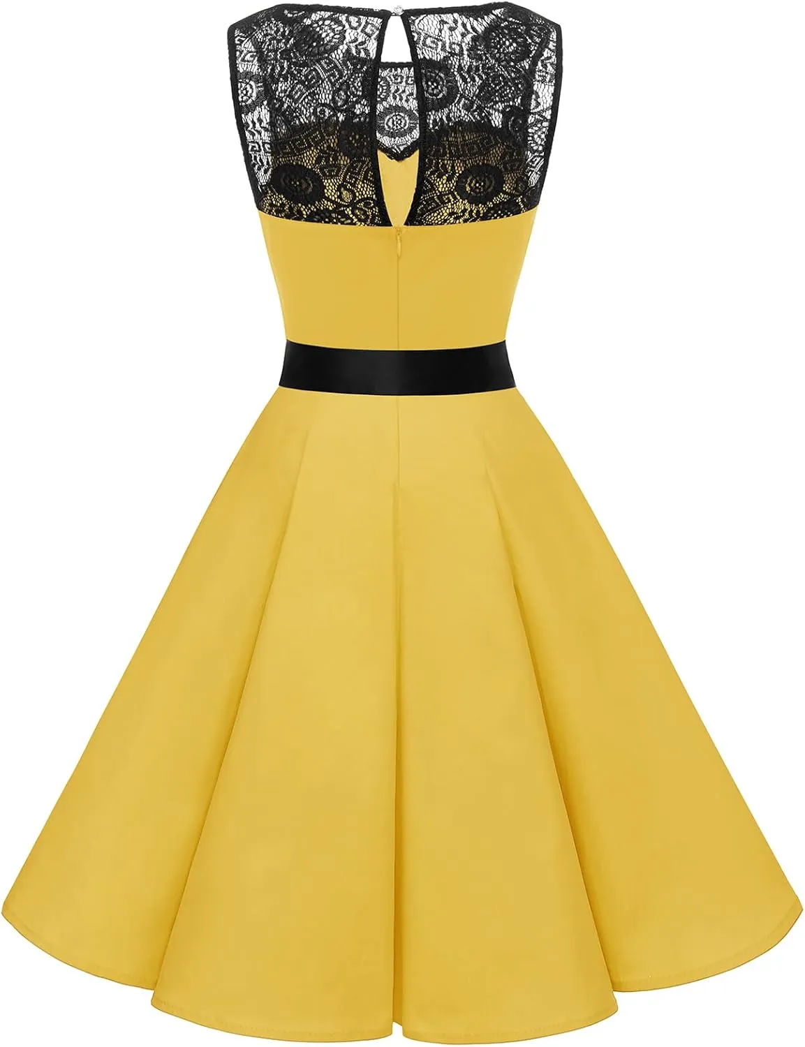Bbonlinedress Women's 1950s Vintage Rockabilly Swing Dress Lace Cocktail Prom Party Wedding Guest Dress