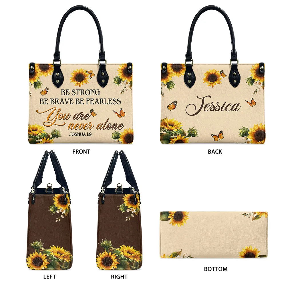 Be Strong Be Brave Leather Bag