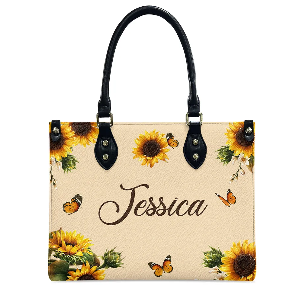 Be Strong Be Brave Leather Bag