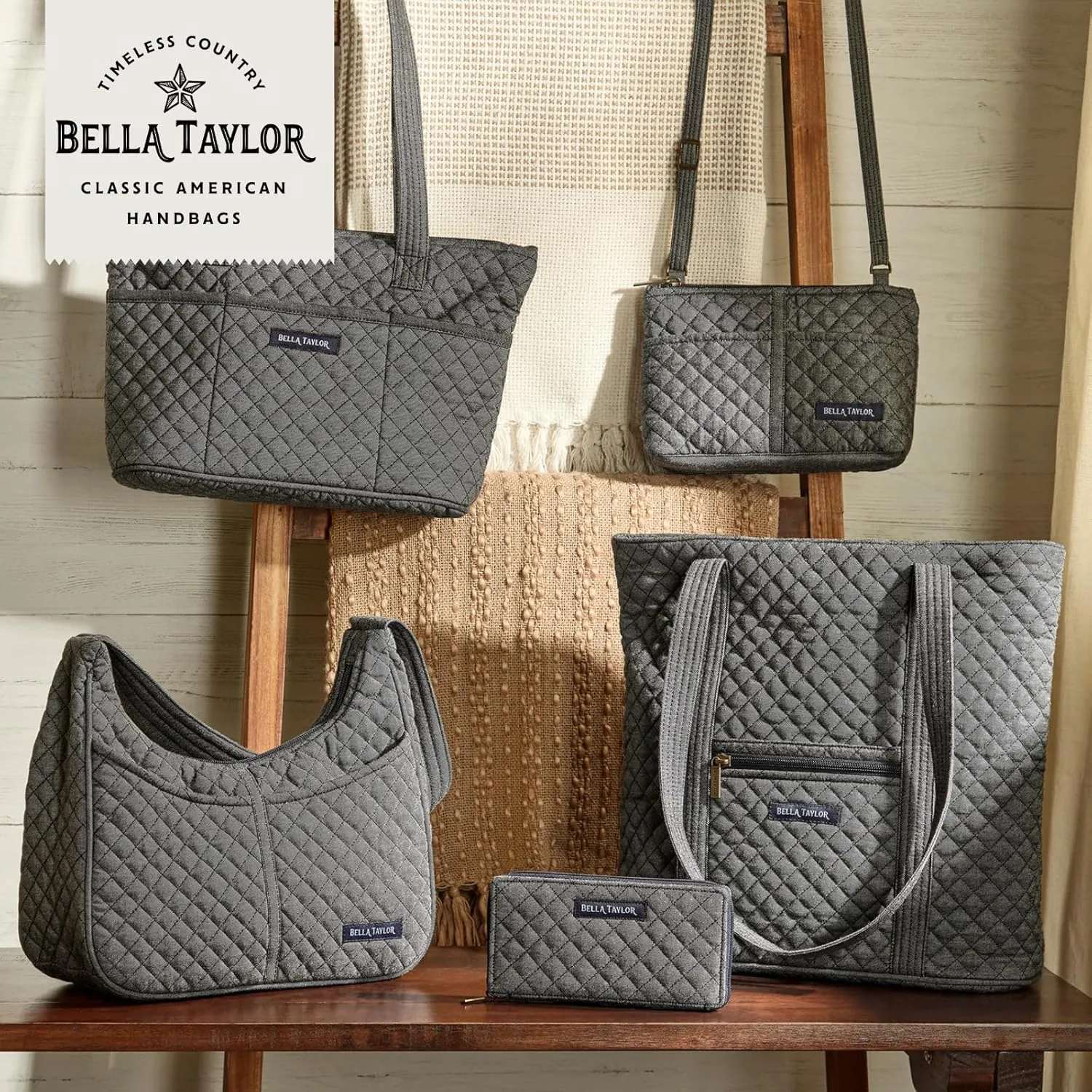 Bella Taylor Large Crossbody Purse for Women | Shoulder Bag with Adjustable Strap