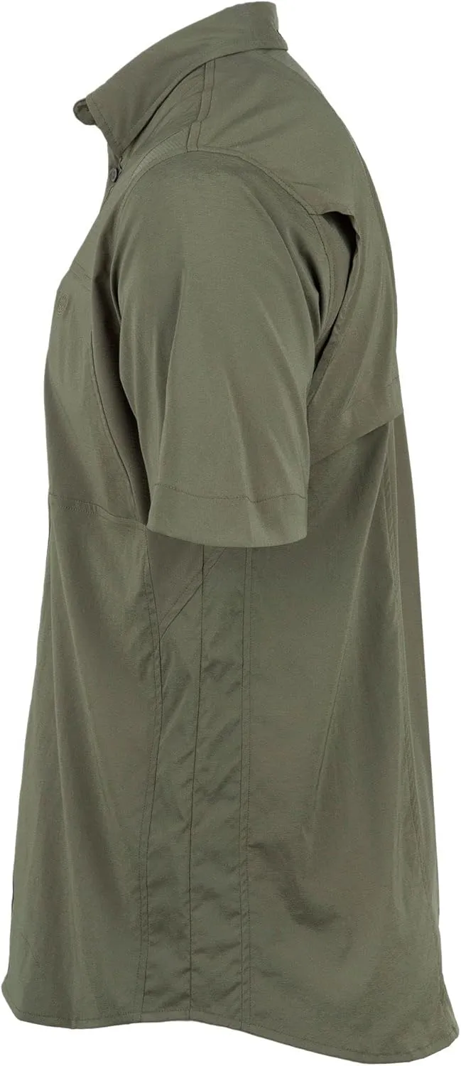 Beretta Men's TKAD Flex Breathable Lightweight Button-Down Outdoor Casual Active Tactical Short Sleeve T-Shirt