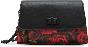 Betsey Johnson Mini Turnlock Flap Bag, Red
