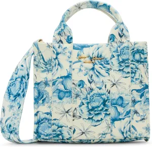 Betsey Johnson Tote, Blue Toile