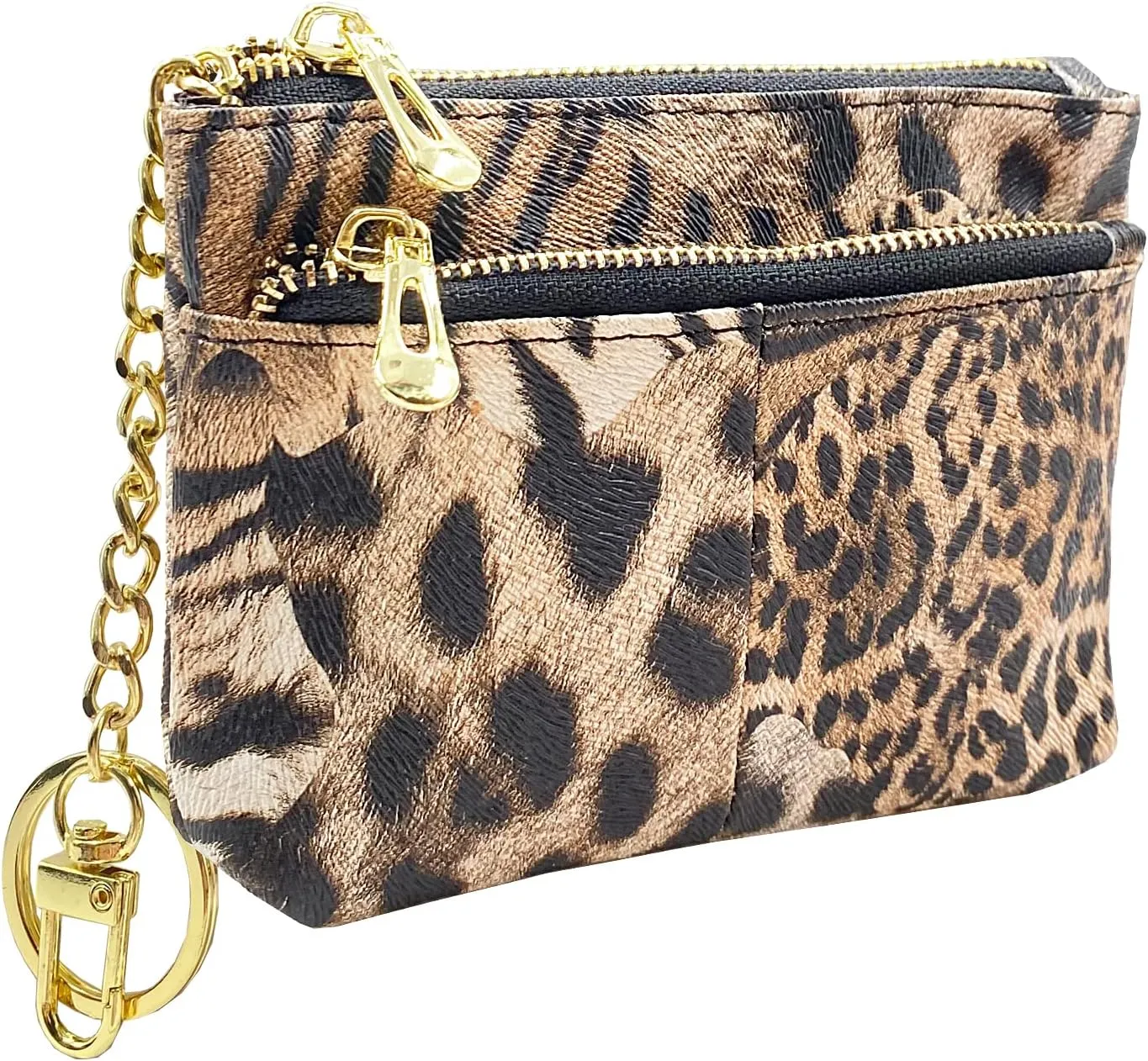 Beurlike Womens RFID Coin Purse Change Wallet Small Leather Card Holder Keychain