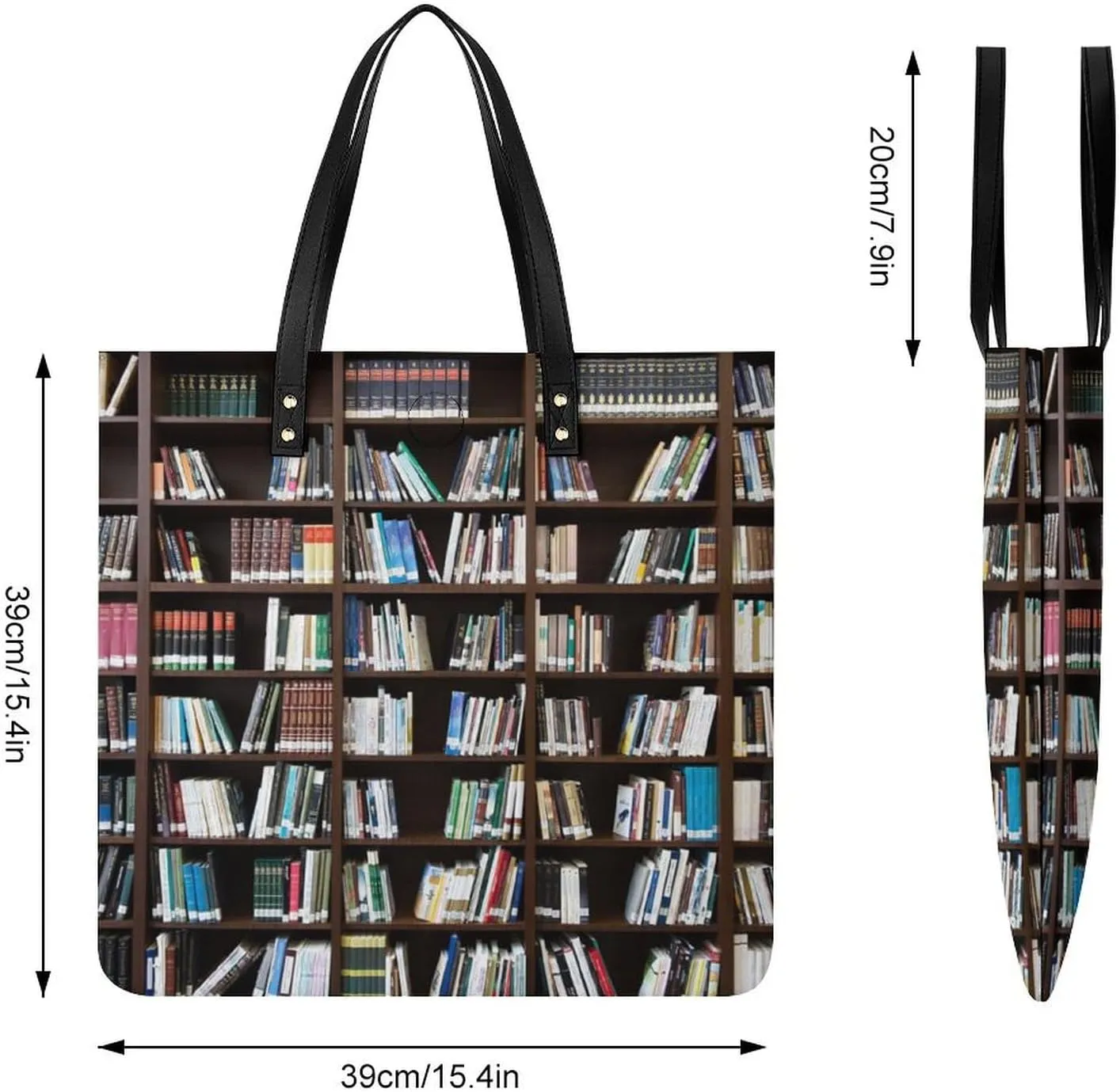 Black And White Piano Keys with Musical Notes Leather Handbag with Large Space, Fashionable Handbag