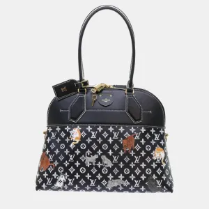 Black Canvas Alma Souple MM Satchel bag