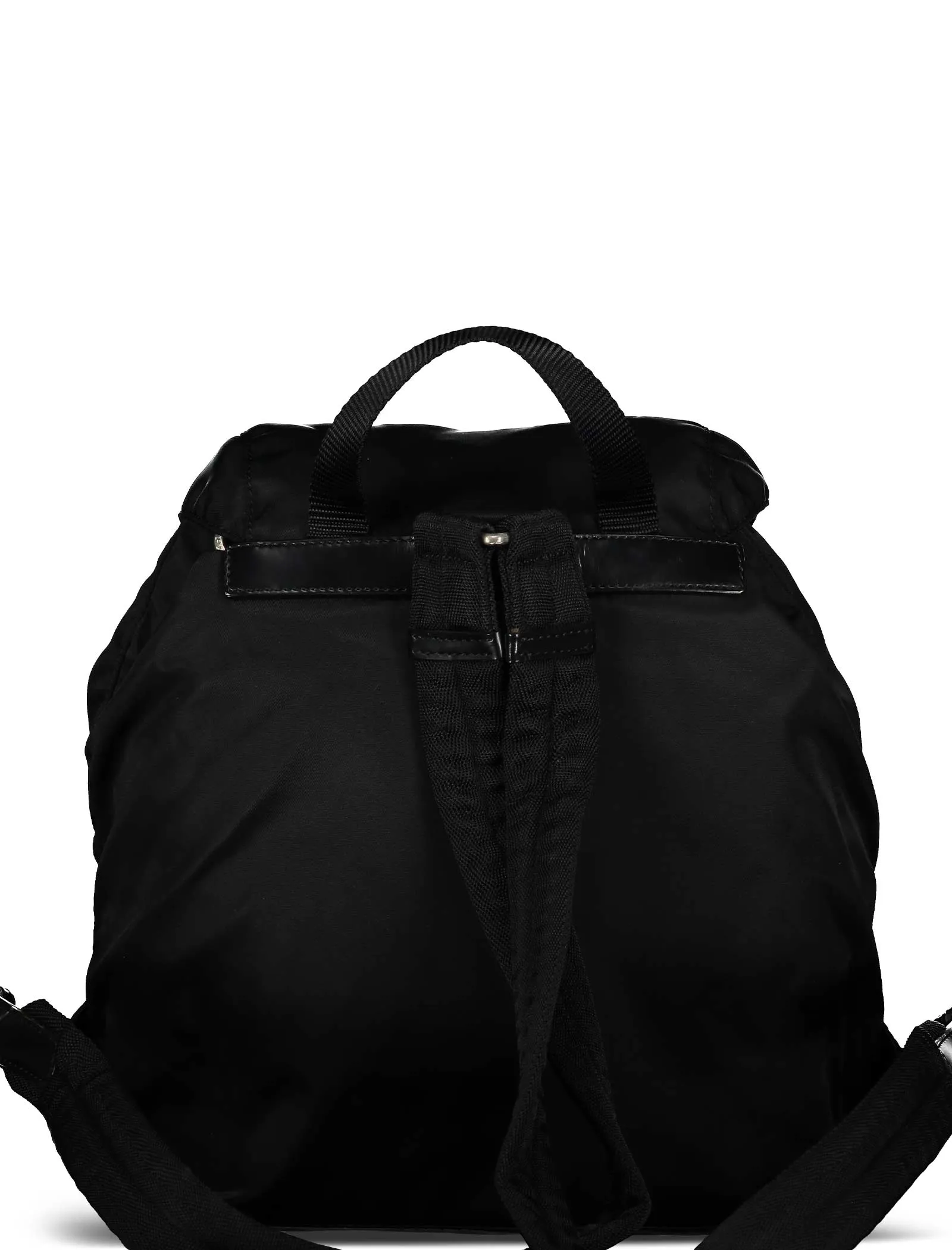Black Medium Tessuto Nylon Backpack