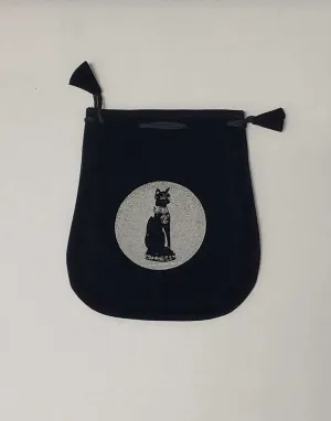Black Velvet Spirit Bags with Assorted Symbols